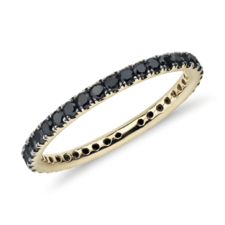 Riviera Noir Black Diamond Ring in 18k Yellow Gold (1/2 ct. tw.)