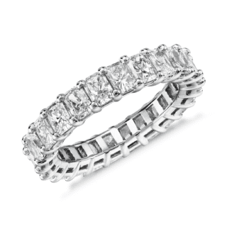 Radiant Cut Diamond Eternity Ring in Platinum (4.0 ct. tw.)