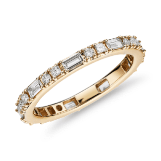 Dot Dash Diamond Eternity Ring in 14k Yellow Gold (3/4 ct. tw.)