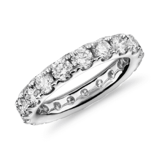 Riviera Pave Diamond Eternity Band in Platinum (3 ct. tw.)