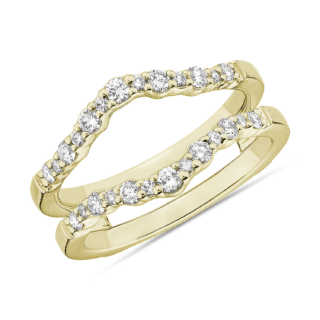 Crescendo Curved Diamond Guard in 14k Yellow Gold (3/8 ct. tw.)