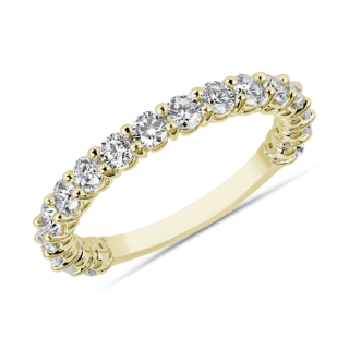 Comfort Fit Round Brilliant Diamond Anniversary Ring in 14k Yellow Gold (1 ct. tw.)