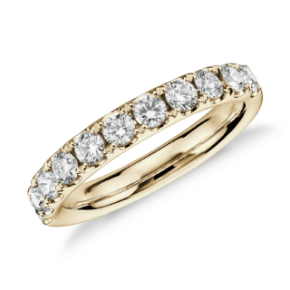 Riviera Pave Diamond Ring in 18k Yellow Gold (3/4 ct. tw.)