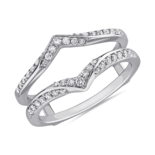 Pointed Diamond Insert in Platinum (1/3 ct. tw.)