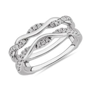 Double Twist Diamond Insert in 14k White Gold (1/4 ct. tw.)